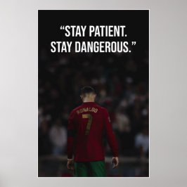 Stanna Tålamod Stanna Farlig Motivationsaffisch Poster