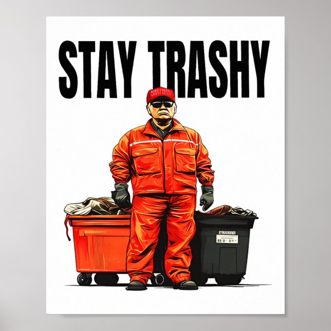 Stanna Trashy Trump Garge Voters Mega 2024 Poster (Framsidan)