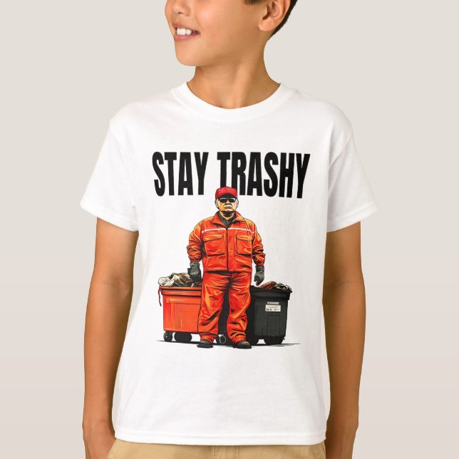 Stanna Trashy Trump Garge Voters Mega 2024 T Shirt (Framsida)