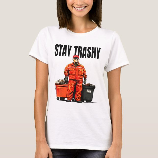 Stanna Trashy Trump Garge Voters Mega 2024 T Shirt (Framsida)