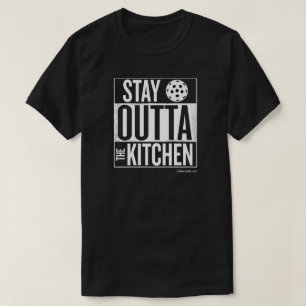 "Stanna utanför köket" Pickleball T-Shirt