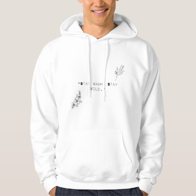 stanna varm hodie hoodie (Framsida)