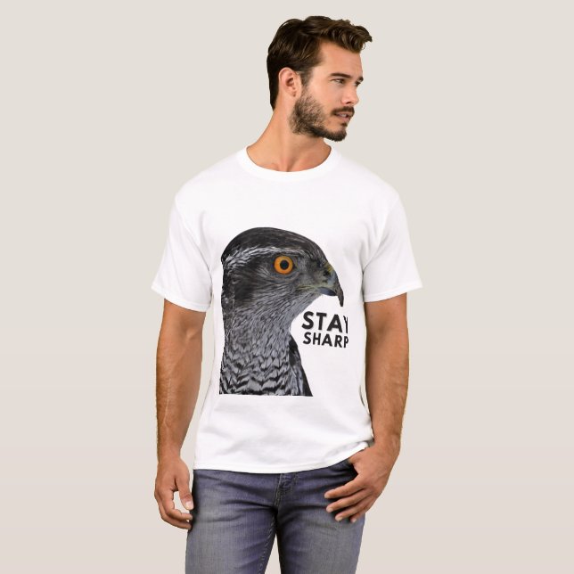 Stanna Vassa Hawk T-Shirt - Fet Bird of Ber Wildli (Hel framsida)