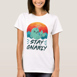 Stanna vid Gnarly Cute Narwhal Narwhals Älskare T Shirt