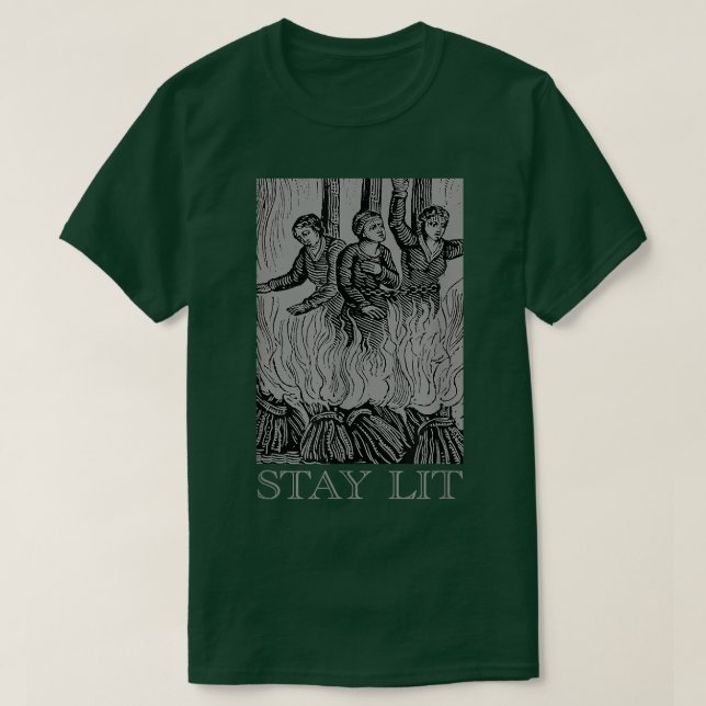 Stanna vid oktult Satan Witch Unholy Baphomet Taro T Shirt (Design framsida)