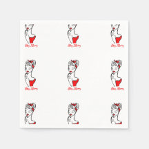 Stanna vid Pappra servetter