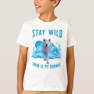 Stanna Vild Arktisk Varg T Shirt