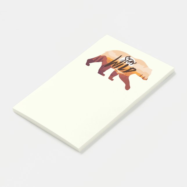 Stanna Vild Bear Post-it Block (Vinklad)