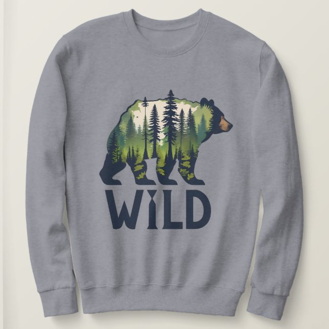 Stanna Vild Bear Tee - Äventyr Awaits! (Design framsida)
