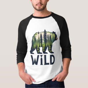 Stanna Vild Bear Tee - Äventyr Awaits!
