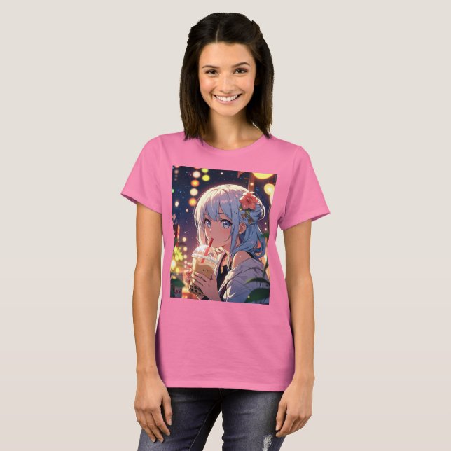 Stanna Vild Blommigt Baby Bodykostym -  Blommar T Shirt (Hel framsida)