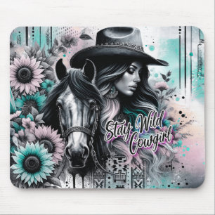 Stanna vild cowgirl western musmatta
