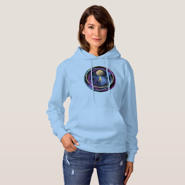 Stanna vild - Dansa Mån Galaxen T Shirt (Hel framsida)