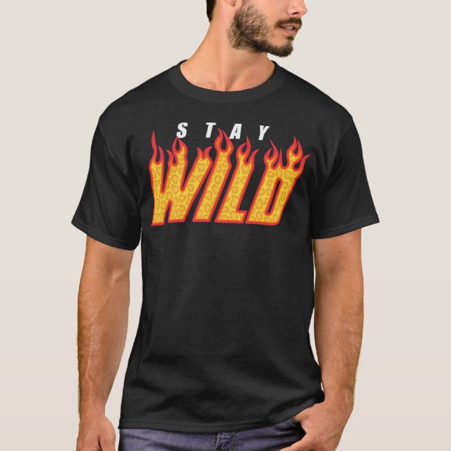 Stanna Vild Fire Ben Azelart T Shirt (Framsida)