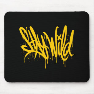 Stanna vild graffiti musmatta