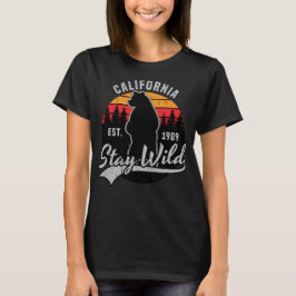 Stanna Vild Kaliforniens vintage med återstart T Shirt