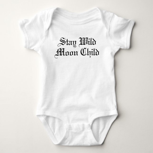 Stanna Vild Måne Barndräkt Baby T Shirt (Framsida)