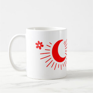 Stanna Vild Måne Child - Boho Celestial Kaffemugg