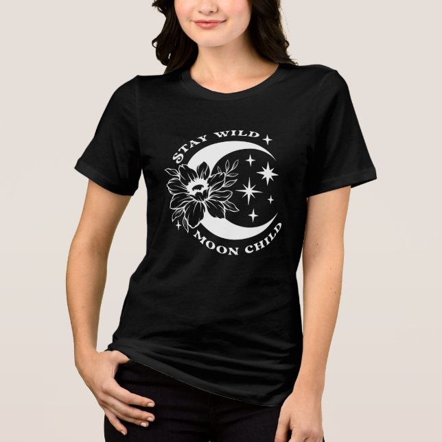 Stanna Vild Måne Child Boho T-Shirt - Celestial Sp (Framsida)