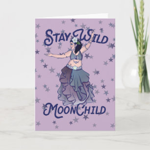Stanna Vild Måne Child MoonChild Belly Dancer Art Kort