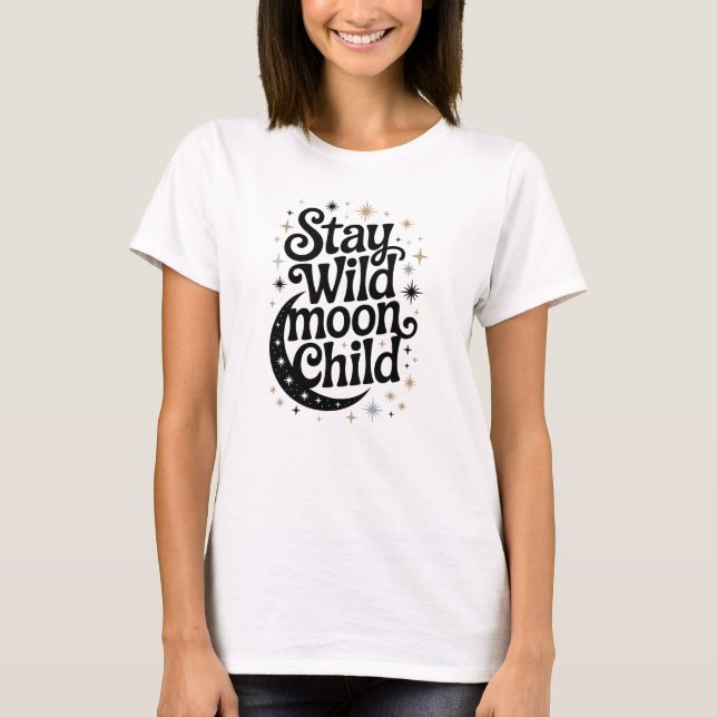 Stanna Vild Måne Child T-Shirt (Framsida)