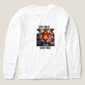 Stanna Vild Stanna Fri Tiger Tröja Motiverande Cit