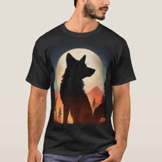 "Stanna Vild", utskriven vit T-Shirt