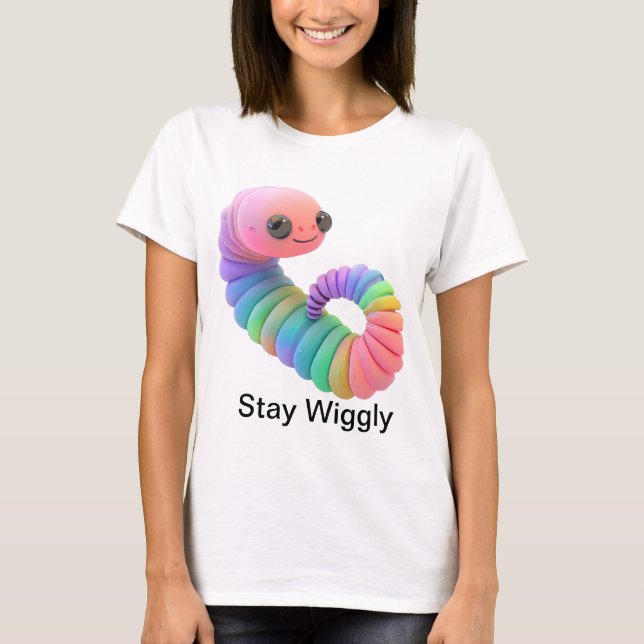 Stanna Wiggly - Rainbow Mask Cute Women's T-Shirt (Framsida)