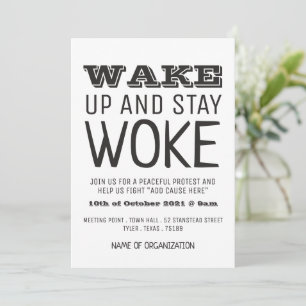 Stanna, Woke, Kampanj Mötesplats Inbjudningar