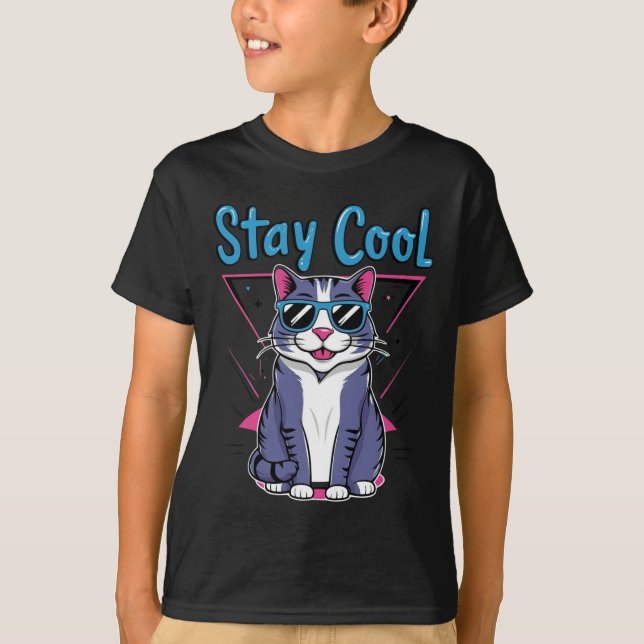 StannaCoolCatTshirtDesign-CoolCatTeeGraphicforCasu T Shirt (Framsida)