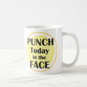 Stansmaskin i dag i det inspirera citationstecknet kaffemugg