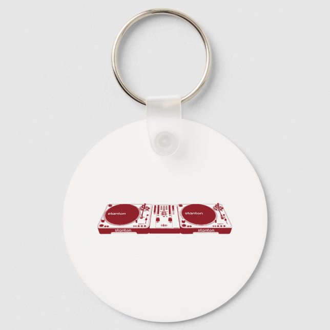 Stanton DJ-installation - Disk Jockey Music DJing  Nyckelring (Framsida)