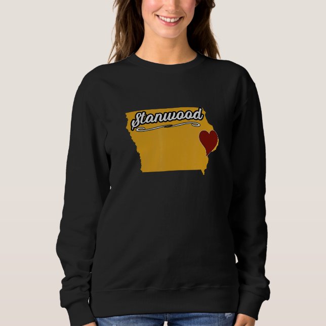 STANWOOD IOWA IA USA  Cute Souvenir Merch  US City T Shirt (Framsida)