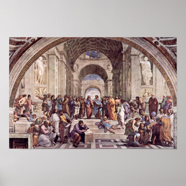 Stanza della Signatura i Vatikanen för påve Jul Poster (Framsidan)