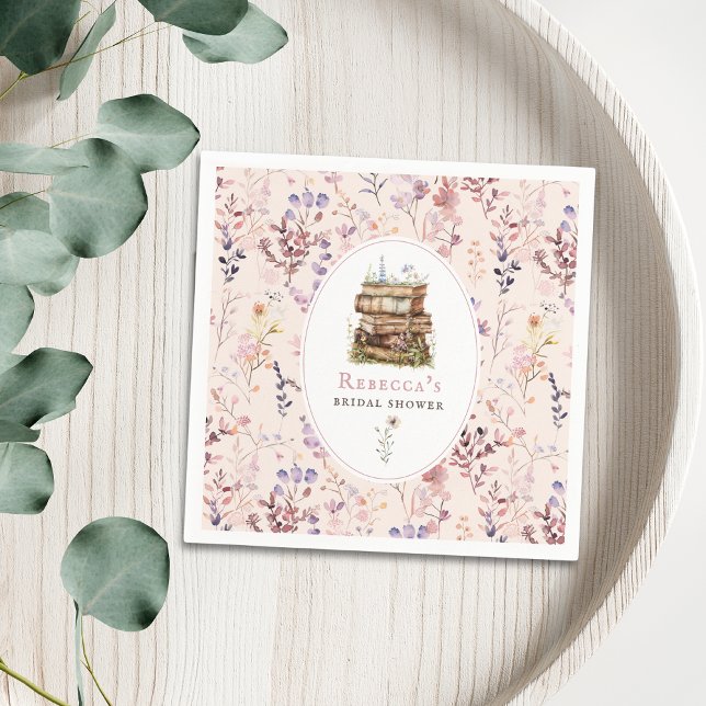 Stapel av vattenfärgsblomma av bokar möhippa pappersservett (Skapare uppladdad)