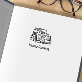 Stapel för bokningsplattan Bokar och Open Bok 1x1 Stämpel