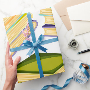 Stapel i Bokar Bok Älskare Art och läsning Presentpapper