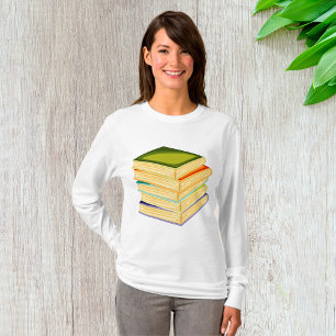 Stapel i Bokar Bok Älskare Art och läsning T Shirt
