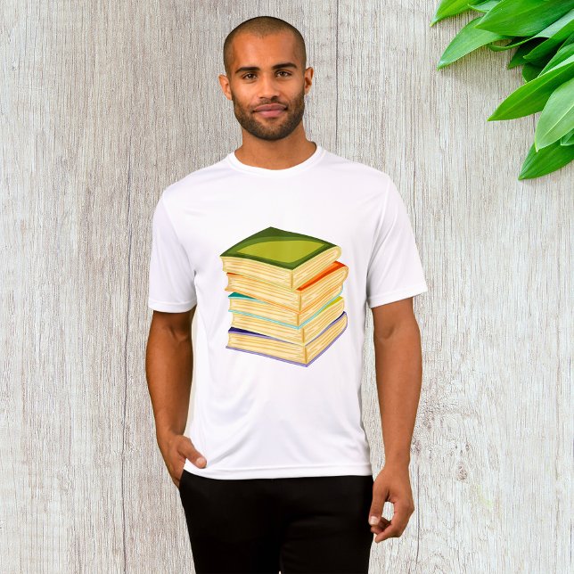 Stapel i Bokar Bok Älskare Art och läsning T Shirt (Skapare uppladdad)