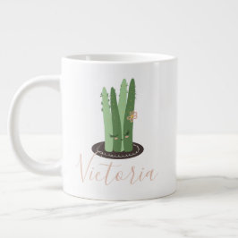 Stapelia Cactus Doodle Namn Giant Coffee Mugg Jumbo Mugg