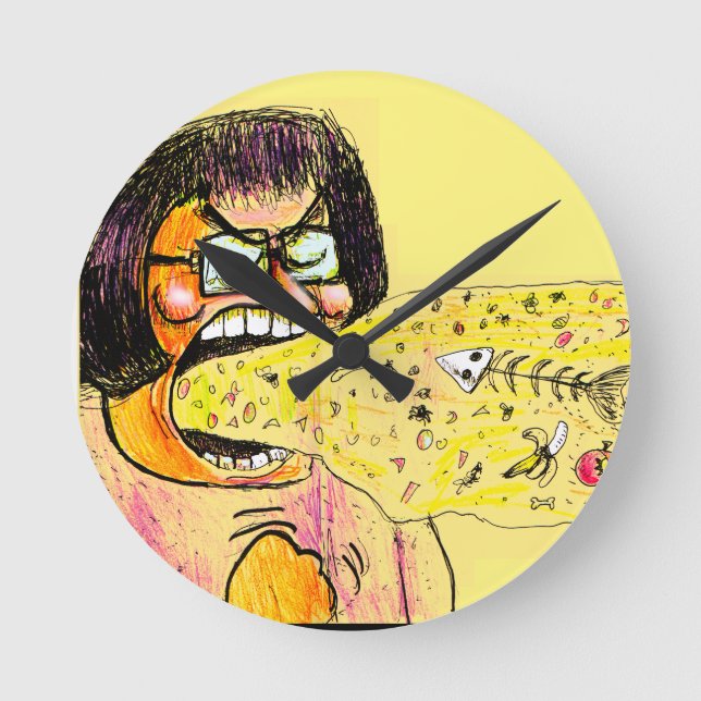 Staphney's Special Spew Rund Klocka (Framsida)