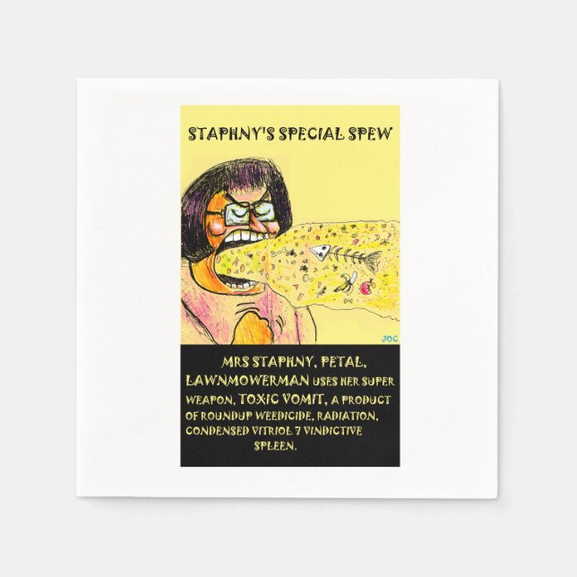 Staphny Spew table napkins Pappersservett (Framsidan)