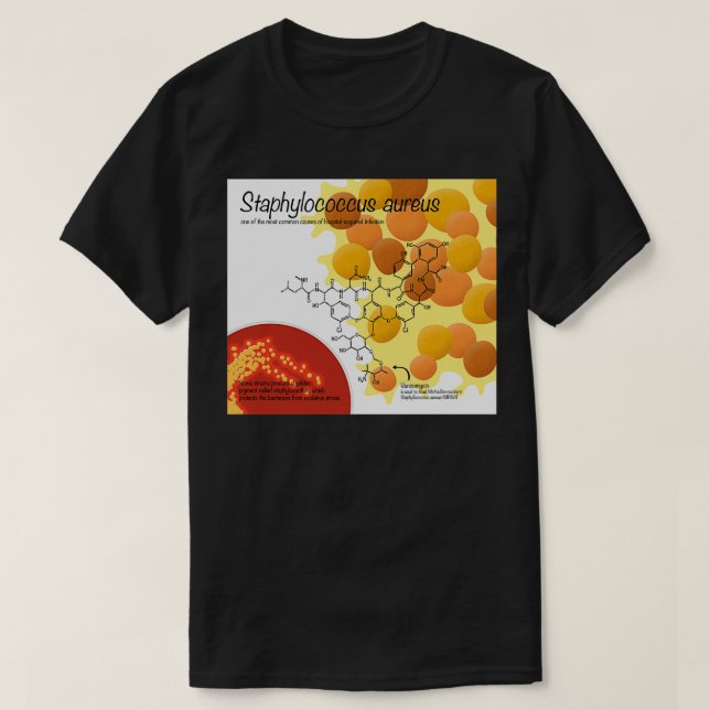 Staphylococcus aureus t shirt (Design framsida)