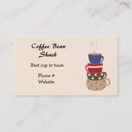 Stapla Kaffe koppar, Affärskort Visitkort