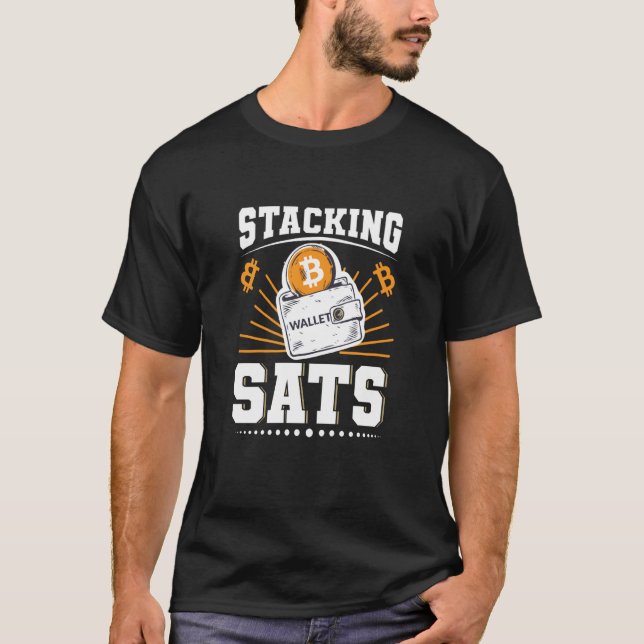 Stapla sator Bitcoin T Shirt (Framsida)
