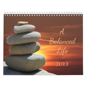 Staplad allsidig stenkalender kalender