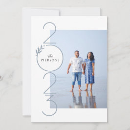 Staplad årstid - nytt årskort Porträtt Julkort