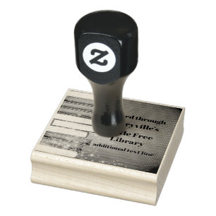 Staplad Bokar Design Wooden Frimärke Stämpel