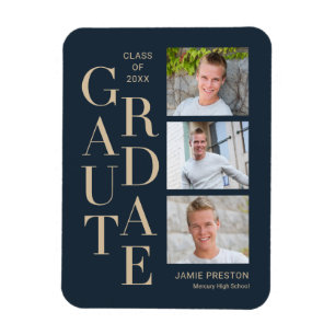 Staplad Charm Studenten annoncement Magnet