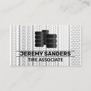 Staplad Däck-Logotyp Däck Marks Visitkort